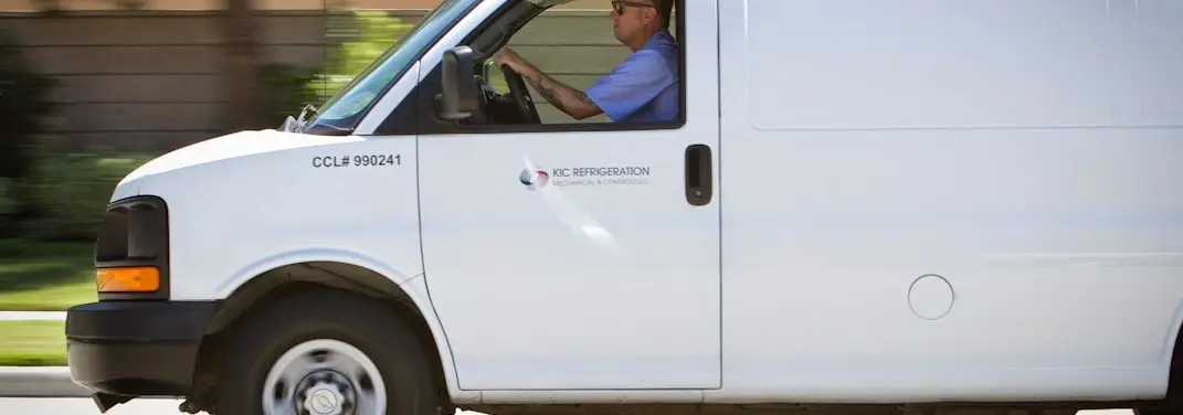 KIC Refrigeration service vehicle serving Berkley area